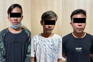 tiga pelaku aniaya di tanjung batu